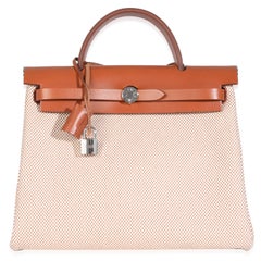 Hermès Ecru Naturel Viking Fauve Hunter Herbag Zip PM 31 PHW