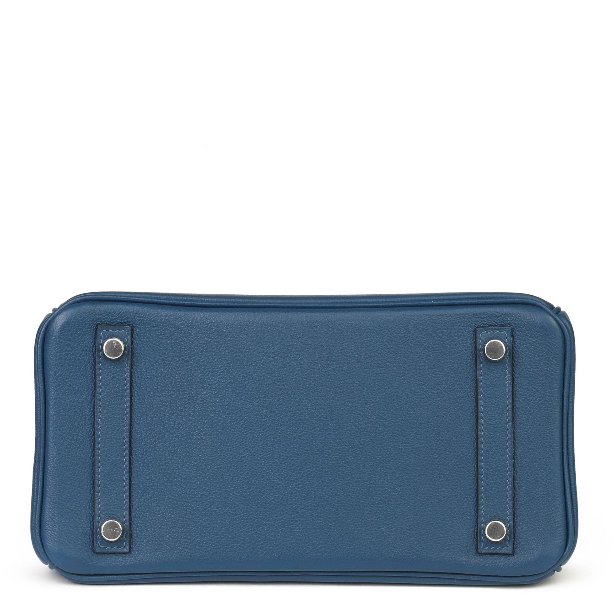 Hermès eep Blue Novillo Leather Birkin 25cm  1