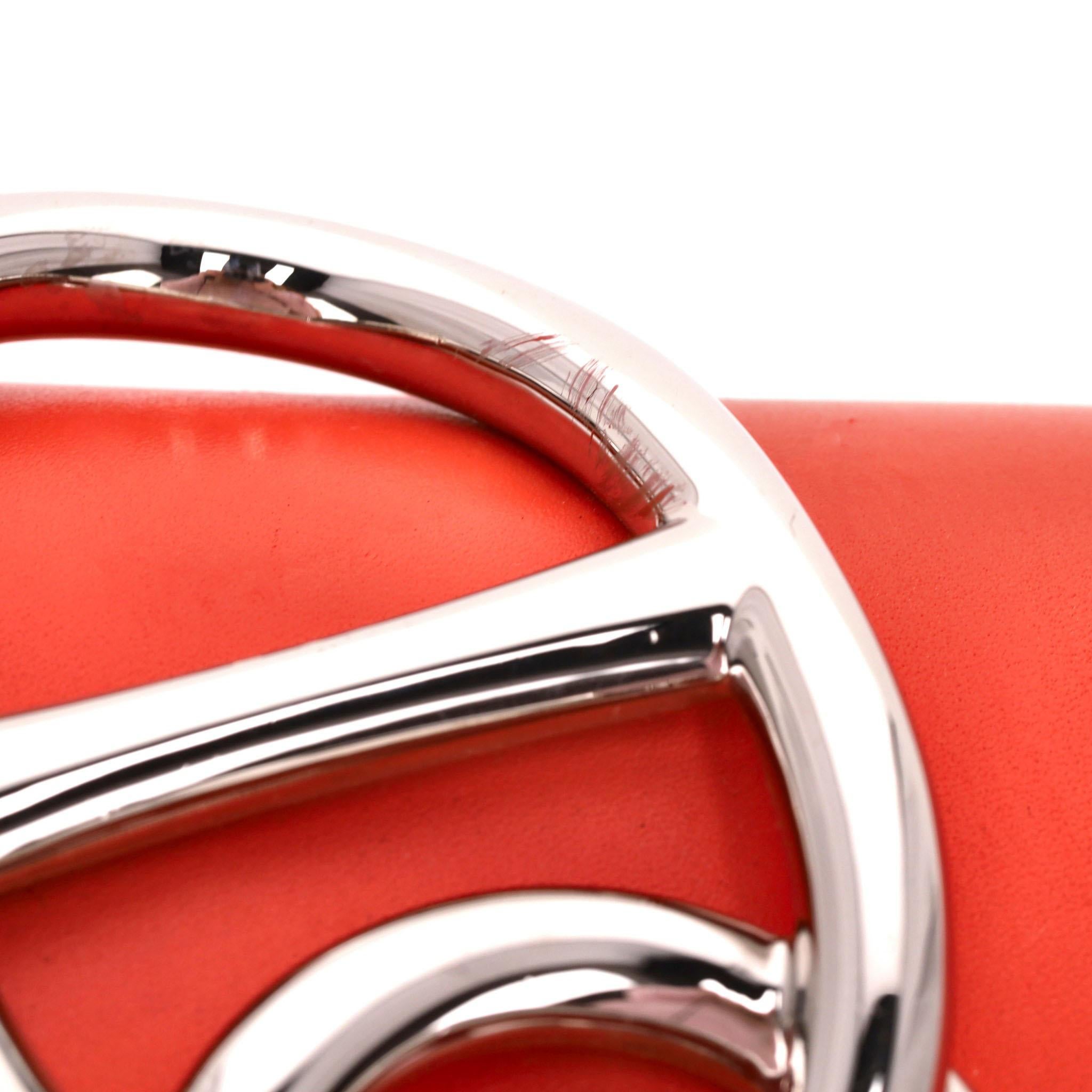 Hermes Egee Clutch Bag In Tadelakt Leather For Sale 5