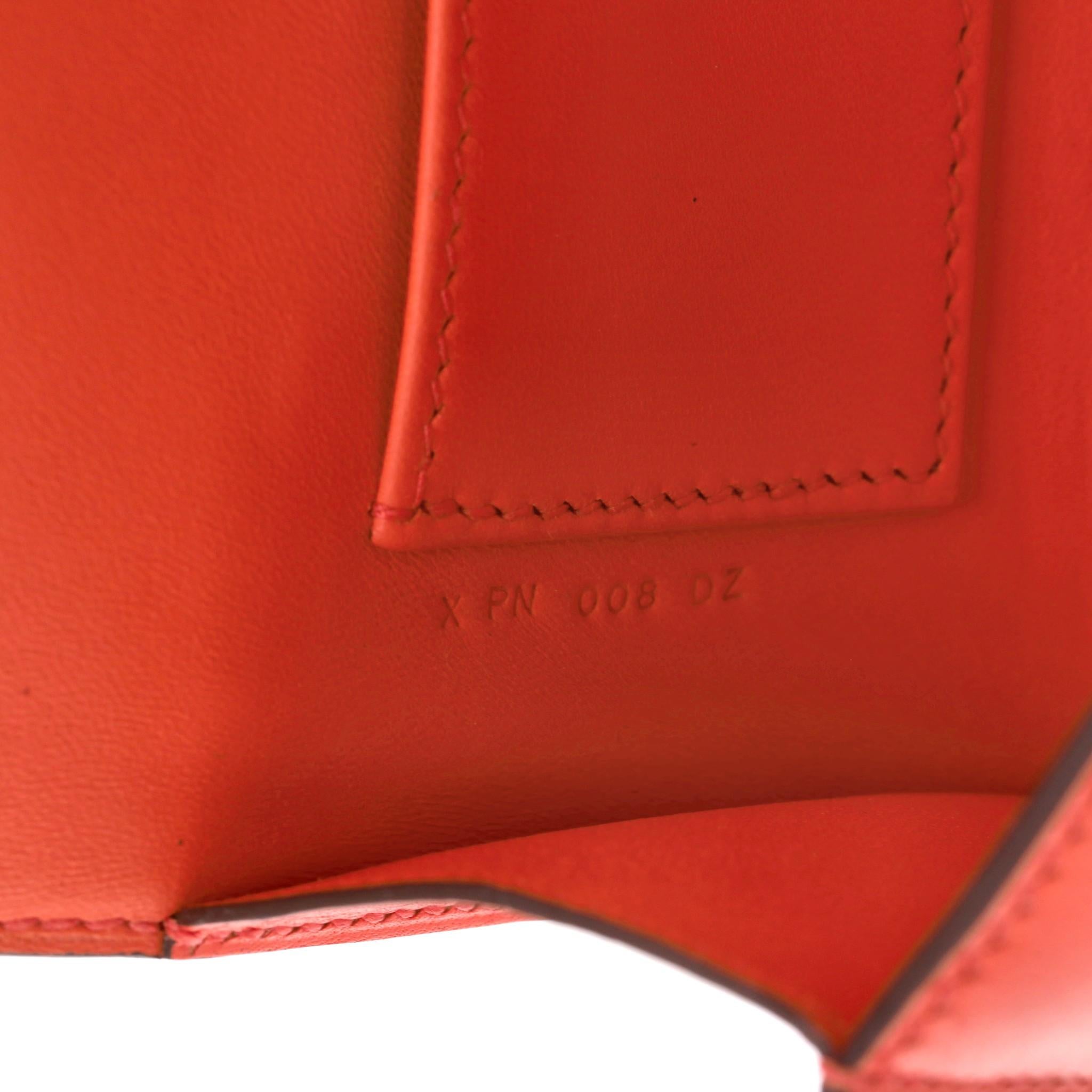 Hermes Egee Clutch Bag In Tadelakt Leather For Sale 4
