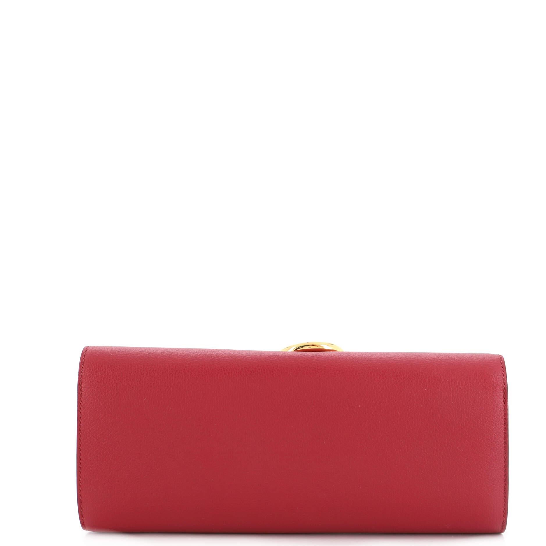 Hermes Egee Clutch Evercolor In Good Condition In NY, NY