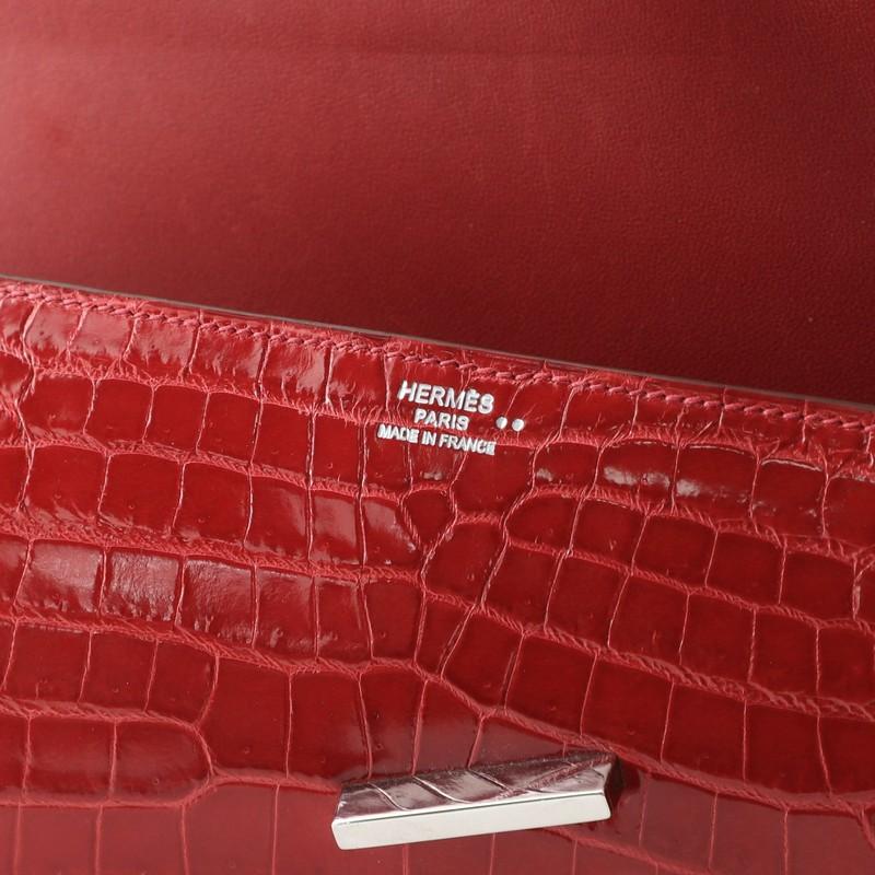 Hermes Egee Clutch Niloticus Crocodile In Good Condition In NY, NY