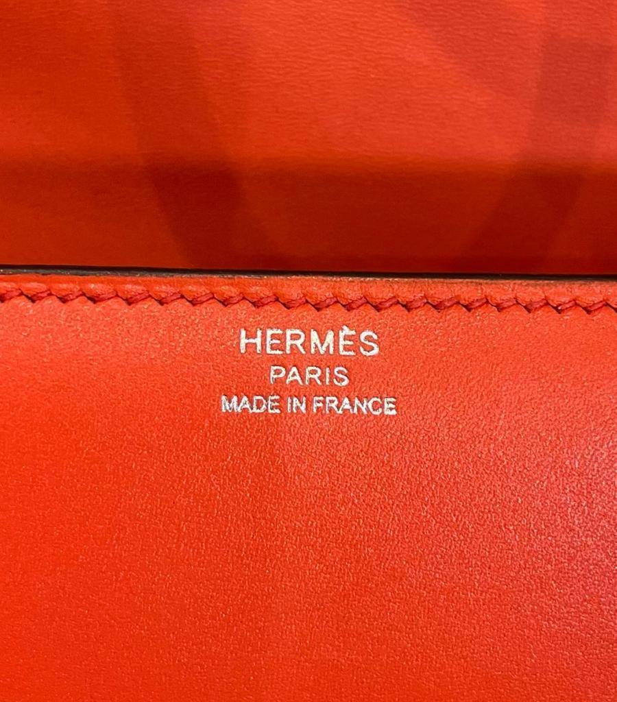 Hermes Egee Leather Clutch Bag In Excellent Condition For Sale In London, GB