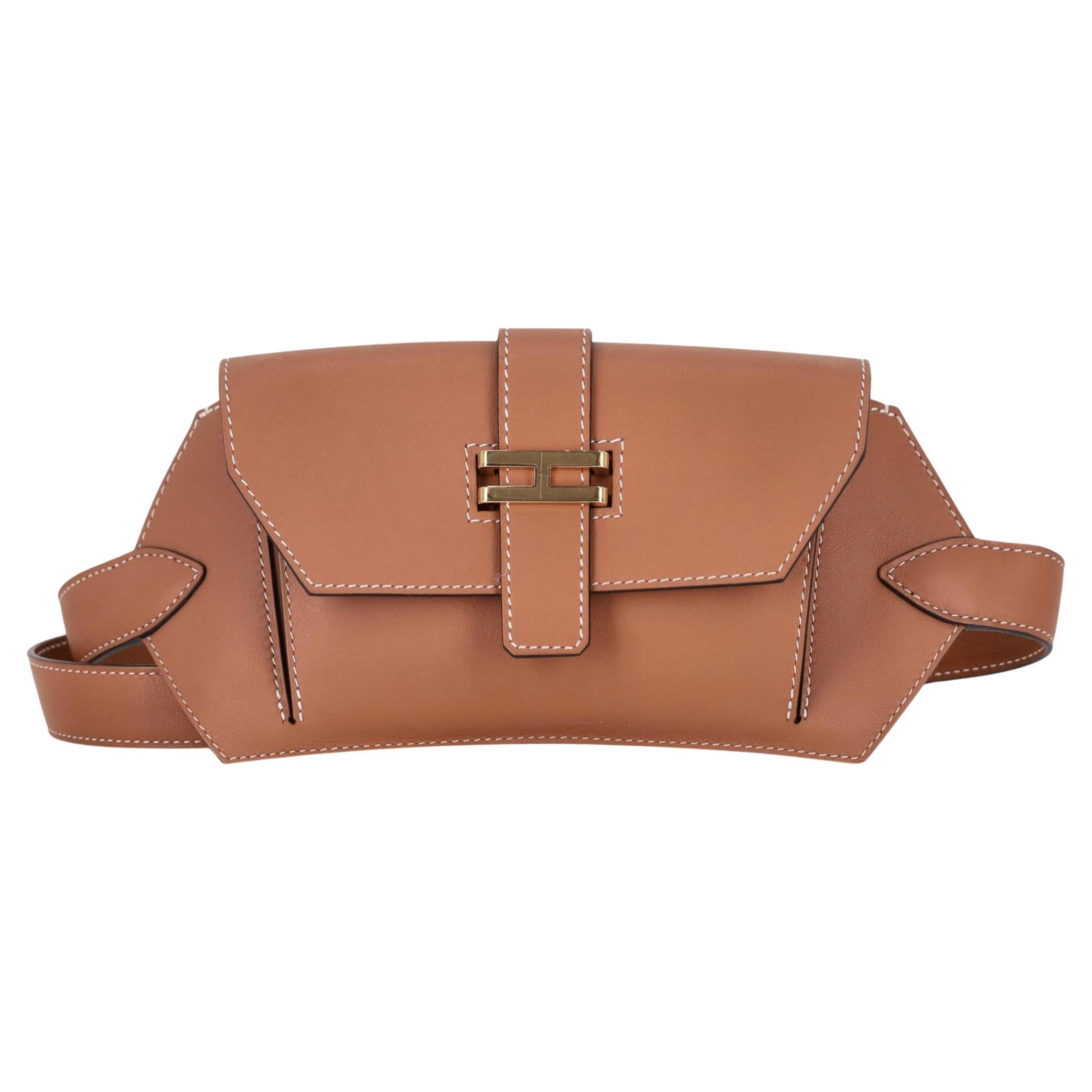 Hermes Elan Pocket 24 Belt Bag In Swift Calfskin Leather For Sale