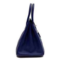 HERMES Electric Blue 35 Birkin Bag
