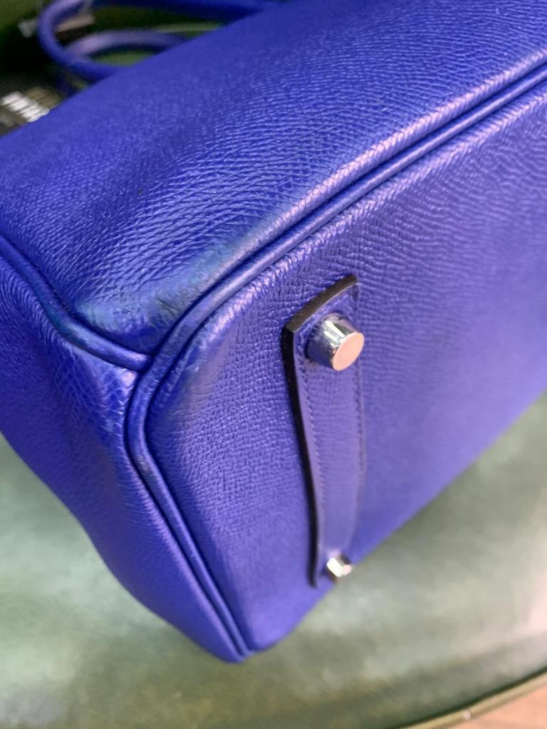 HERMES Electric Blue 35 Birkin Bag at 1stDibs