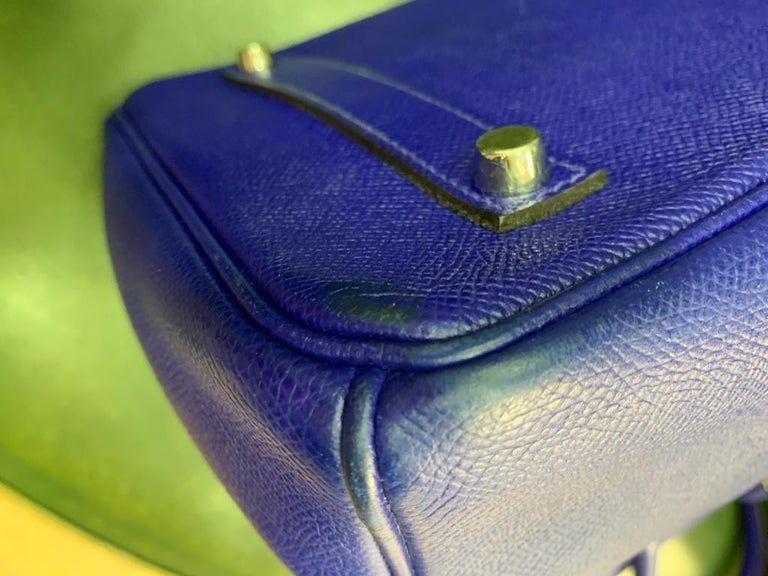 HERMES Electric Blue 35 Birkin Bag at 1stDibs