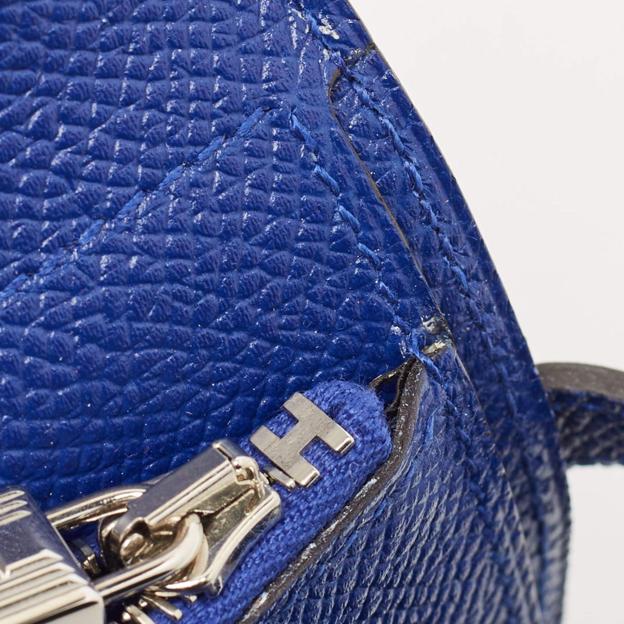 Hermès Electric Blue Epsom Leather Kelly Depliant Wallet 5