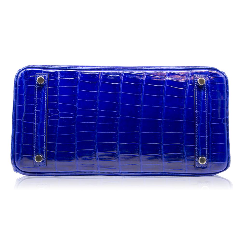 Women's Hermès Electric Blue Niloticus Crocodile 30cm Birkin Bag
