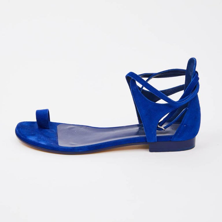electric blue sandals