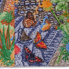 Hermes Eleftheria Limited Edition Scarf Vert / Rouge / Bleu 90 New w/Box