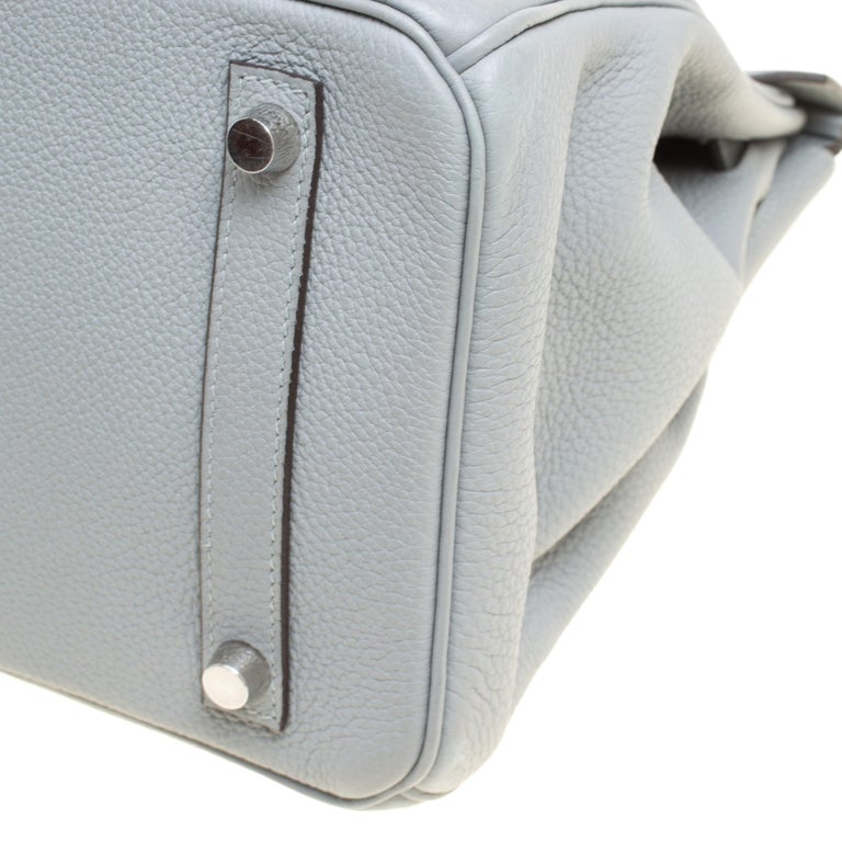 Hermes Elephant Grey Togo Leather Palladium Hardware Birkin 30 Bag