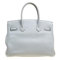 Hermes Elephant Grey Togo Leather Palladium Hardware Birkin 30 Bag