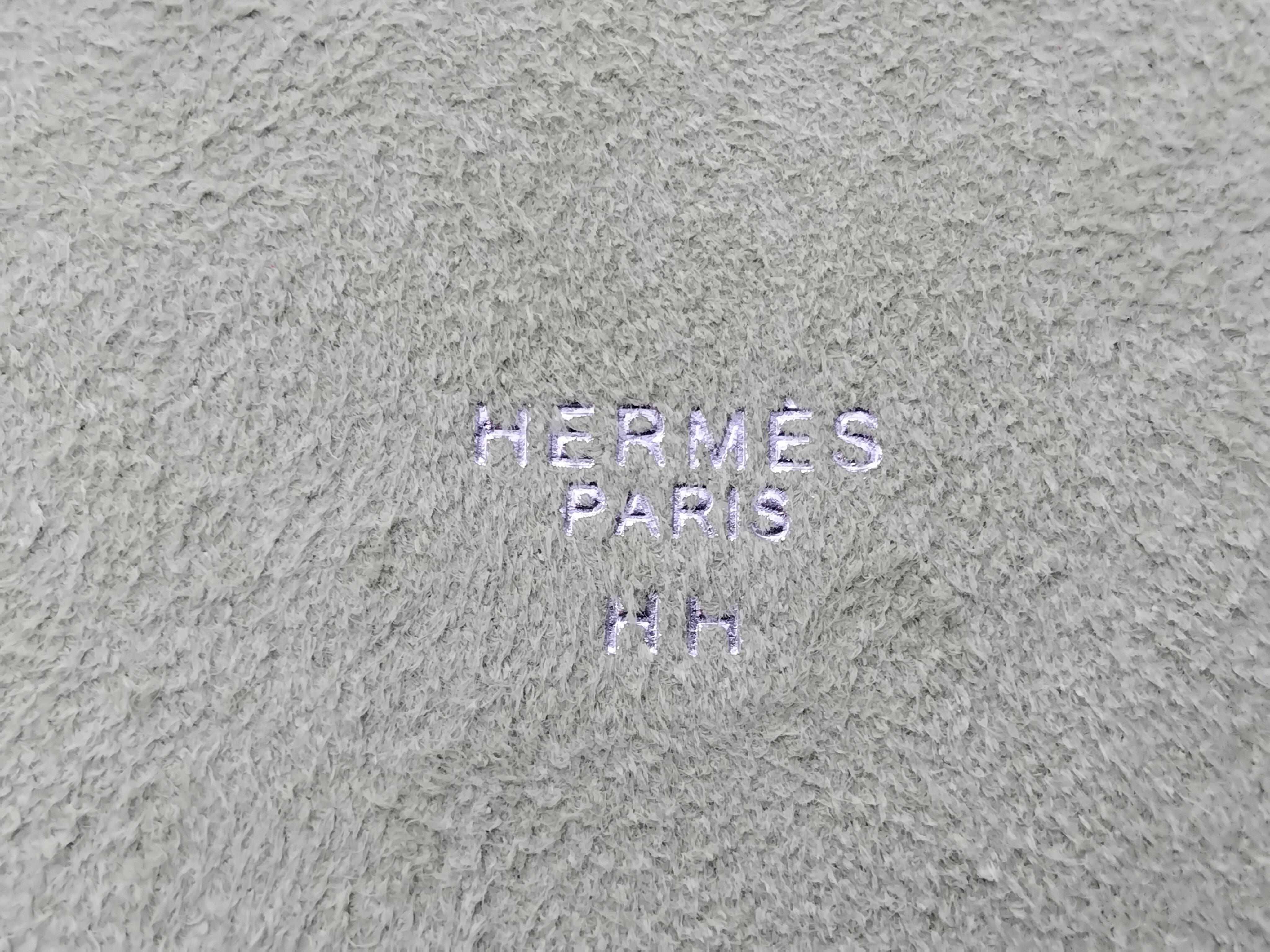 Hermès Elephant Print Cigar Ashtray Change Tray Butterflies Porcelain 11