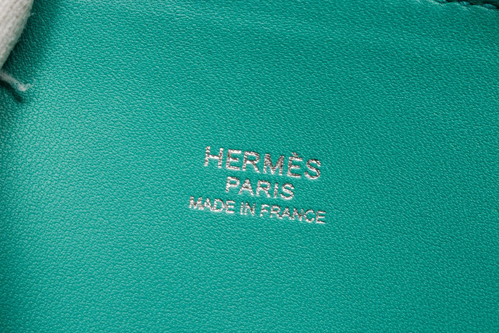 Hermes Emerald Green Epson Leather Bolide 27cm Shoulder Bag 1