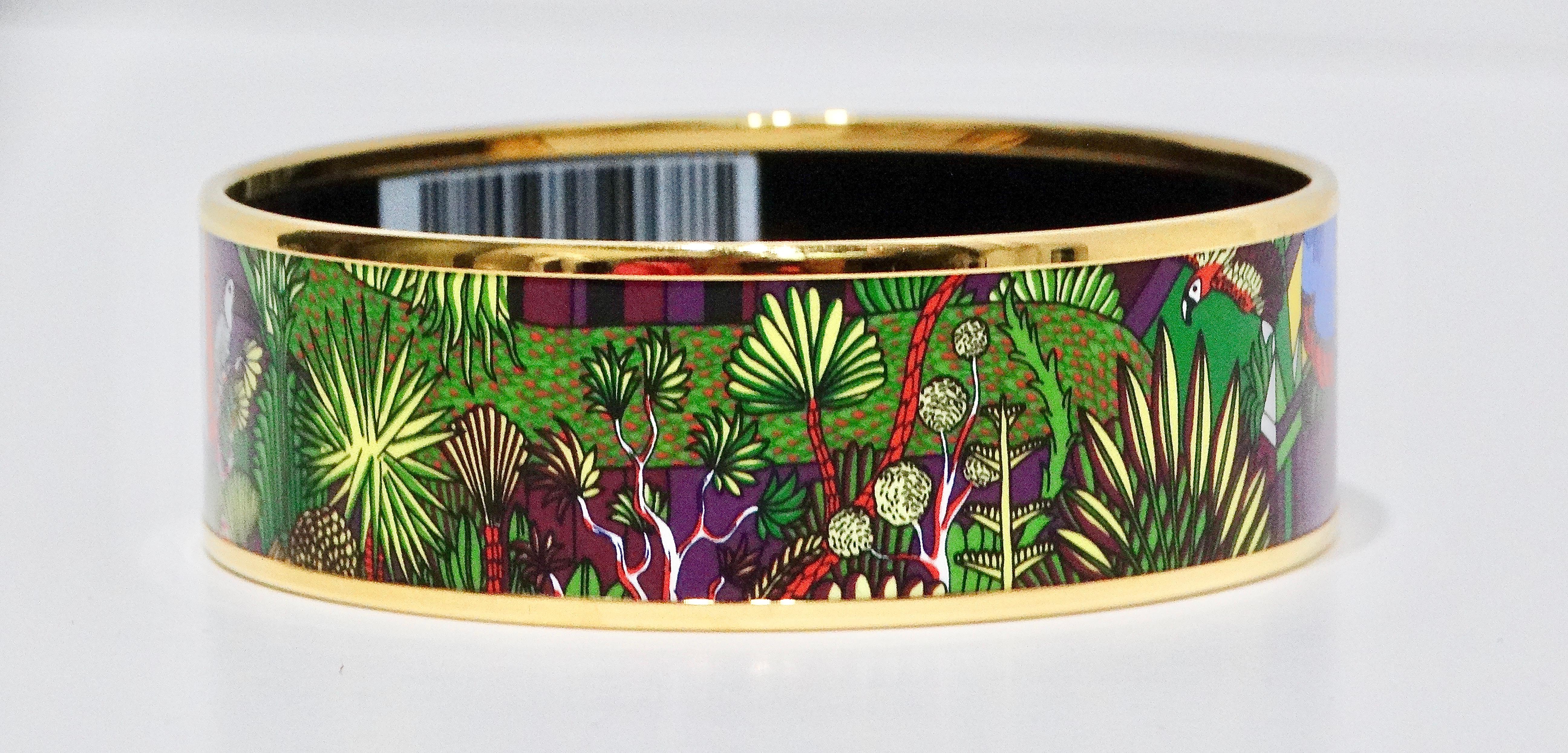 Women's Hermes Enamel 18k Gold Plated 