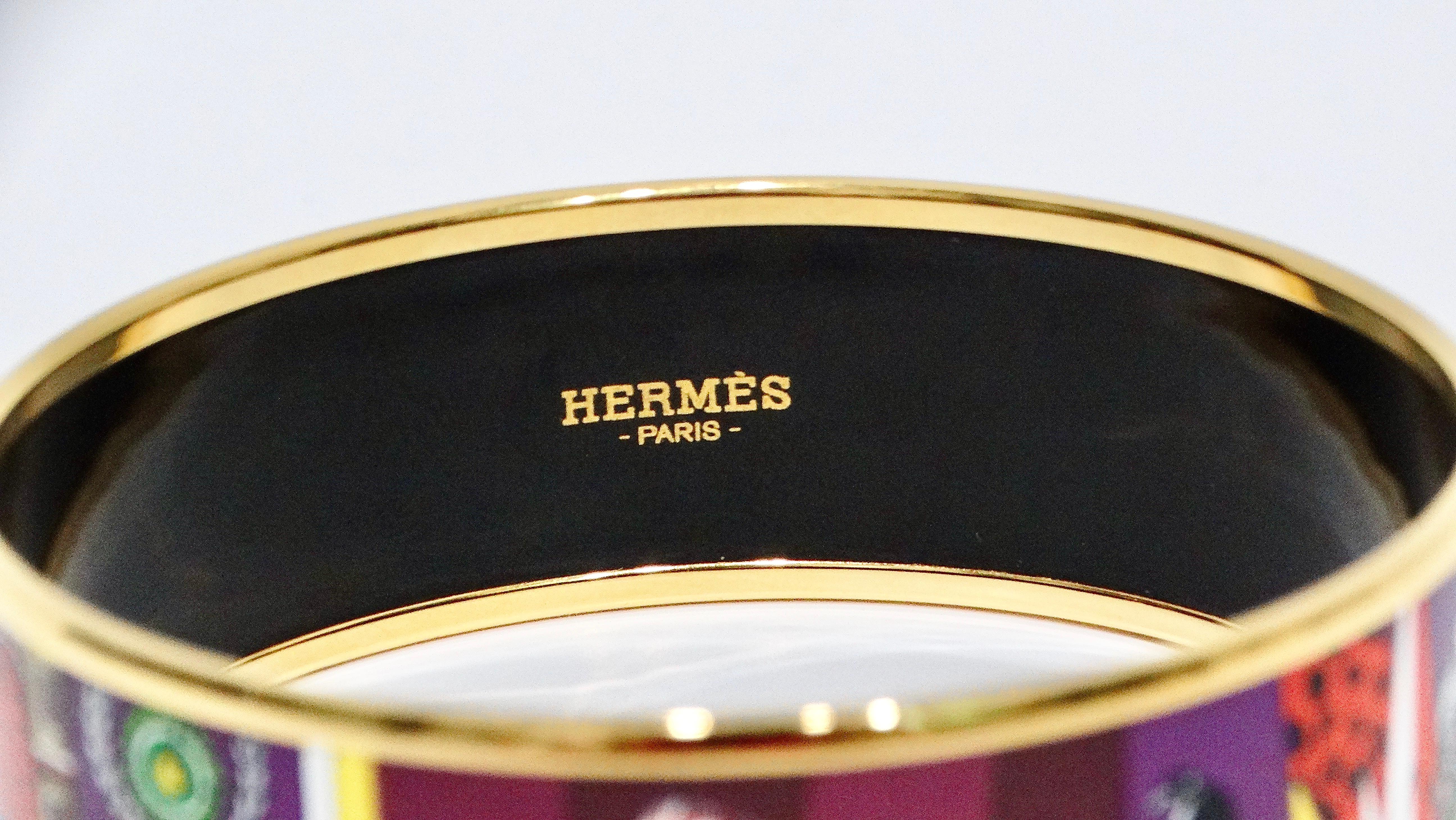 Hermes Enamel 18k Gold Plated 