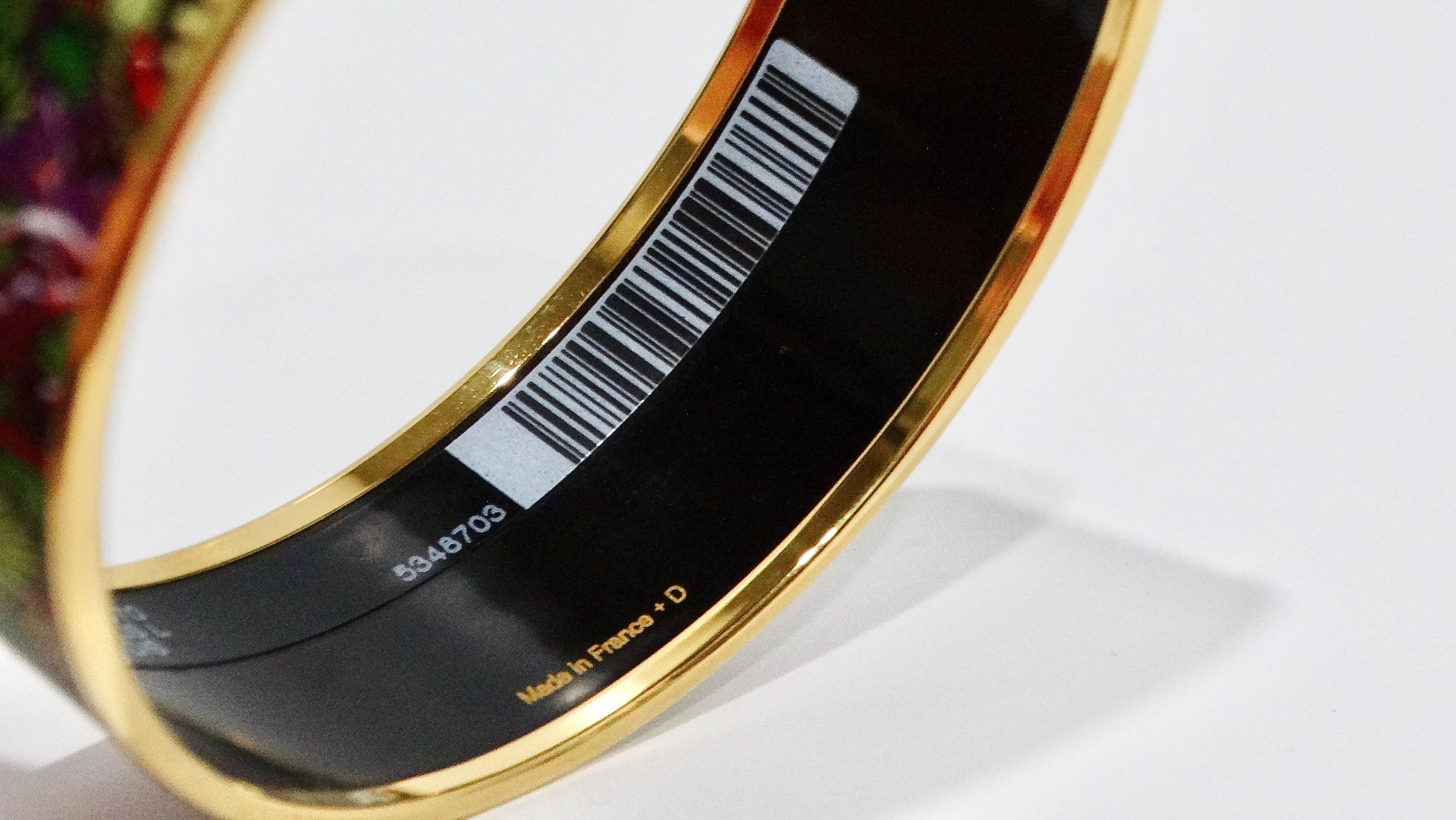 Hermes Enamel 18k Gold Plated 