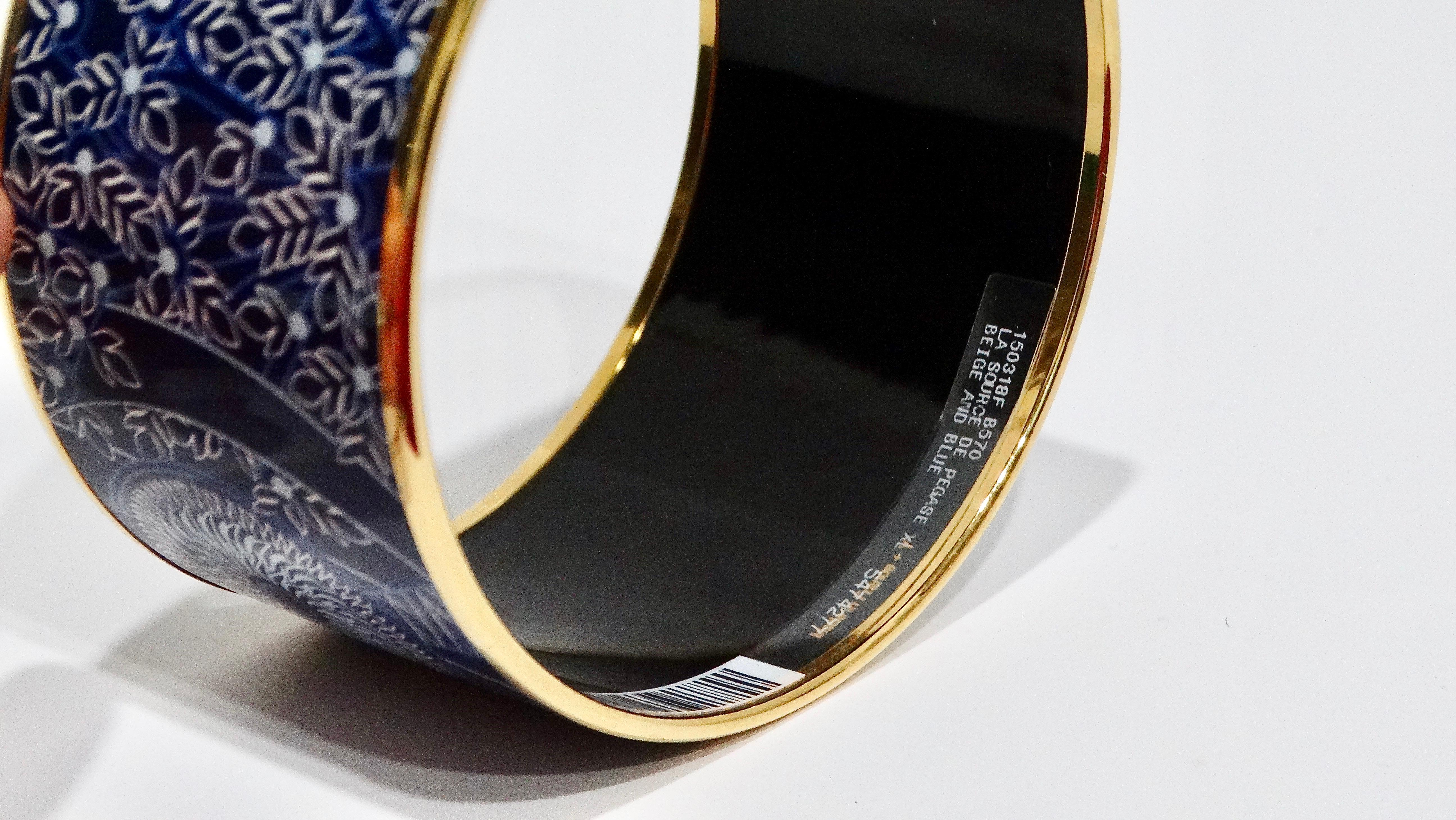 Hermes Enamel 18k Gold Plated 