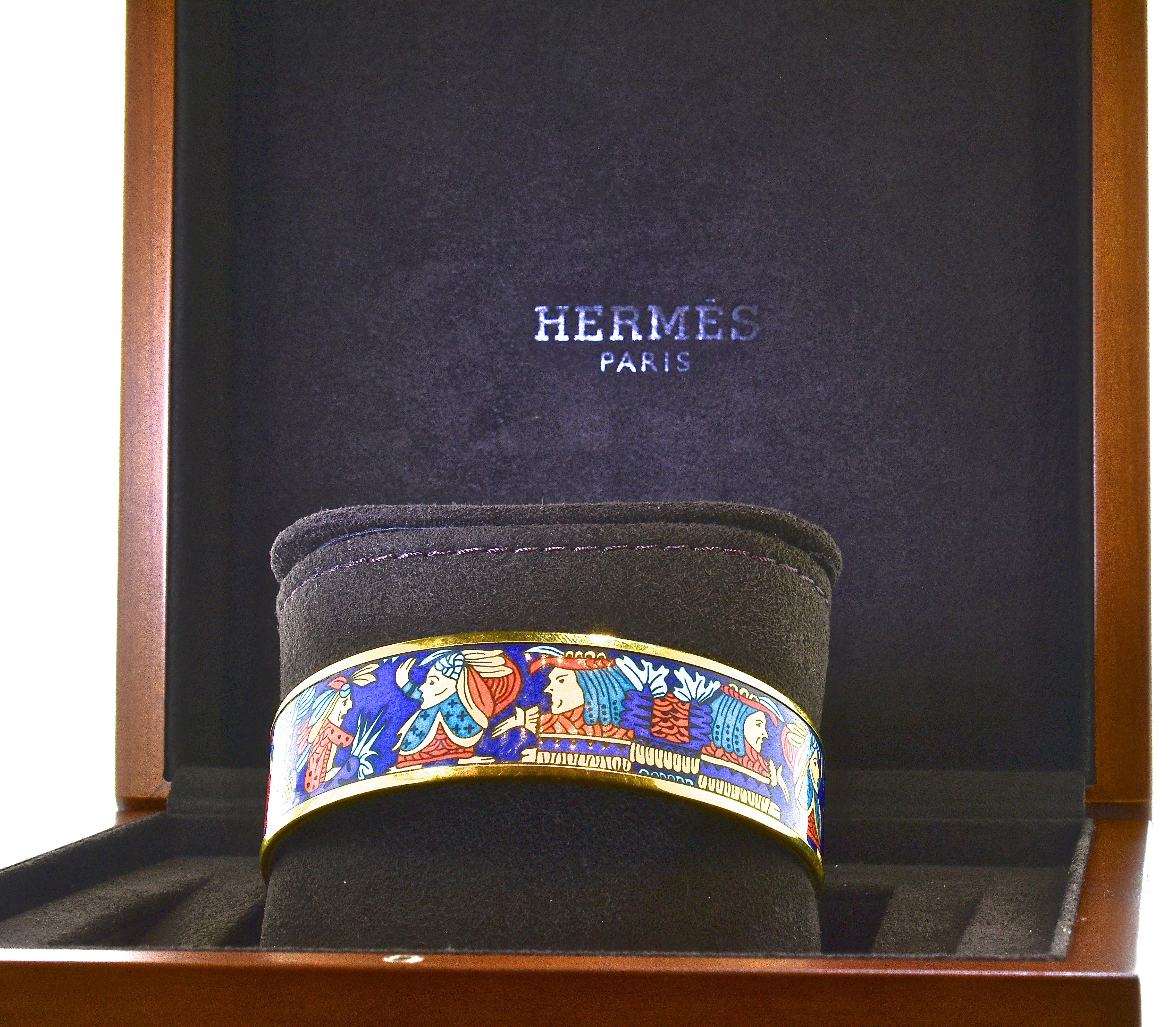 Hermes Enamel Bangle Bracelet 3