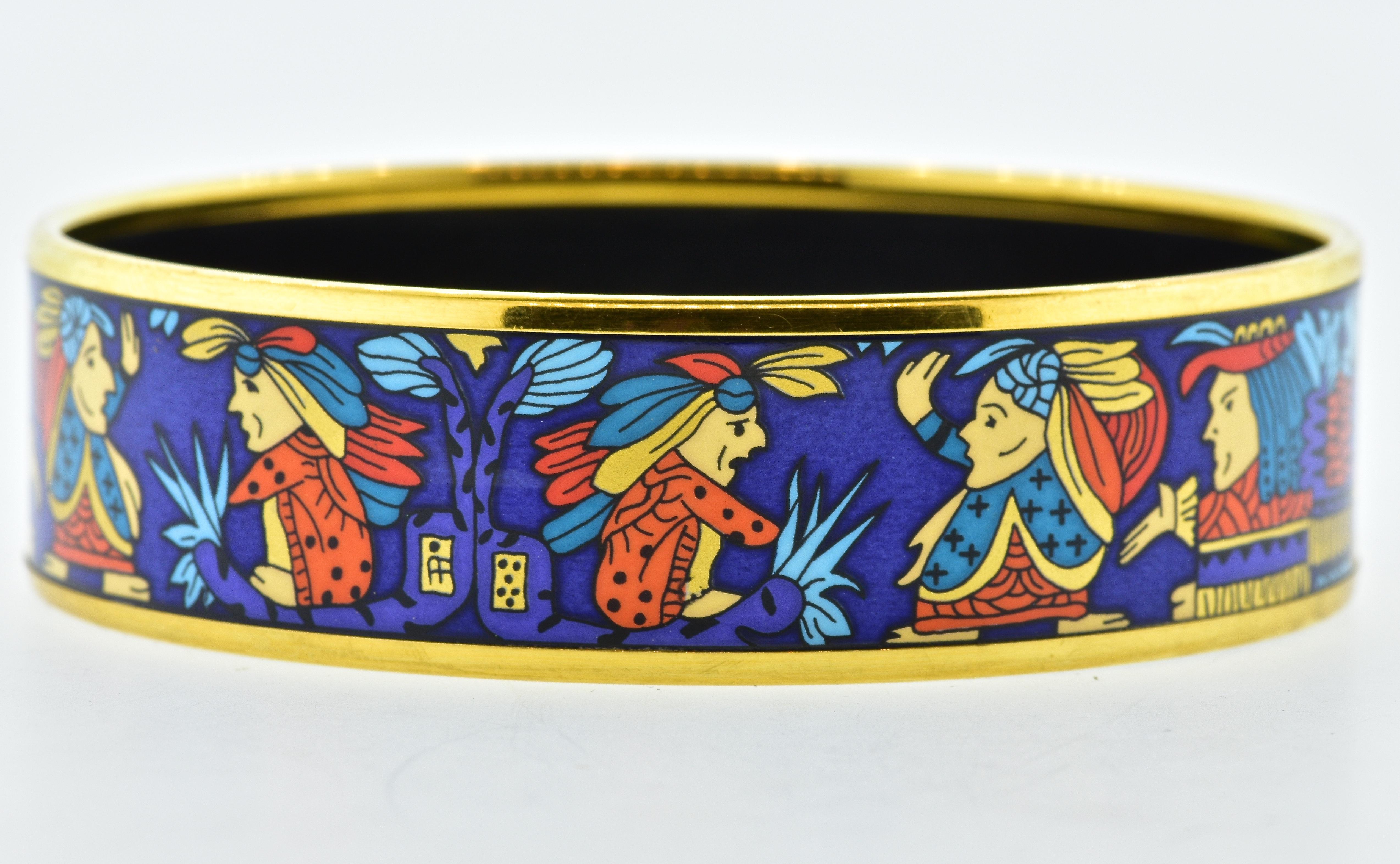 hermes enamel bracelet