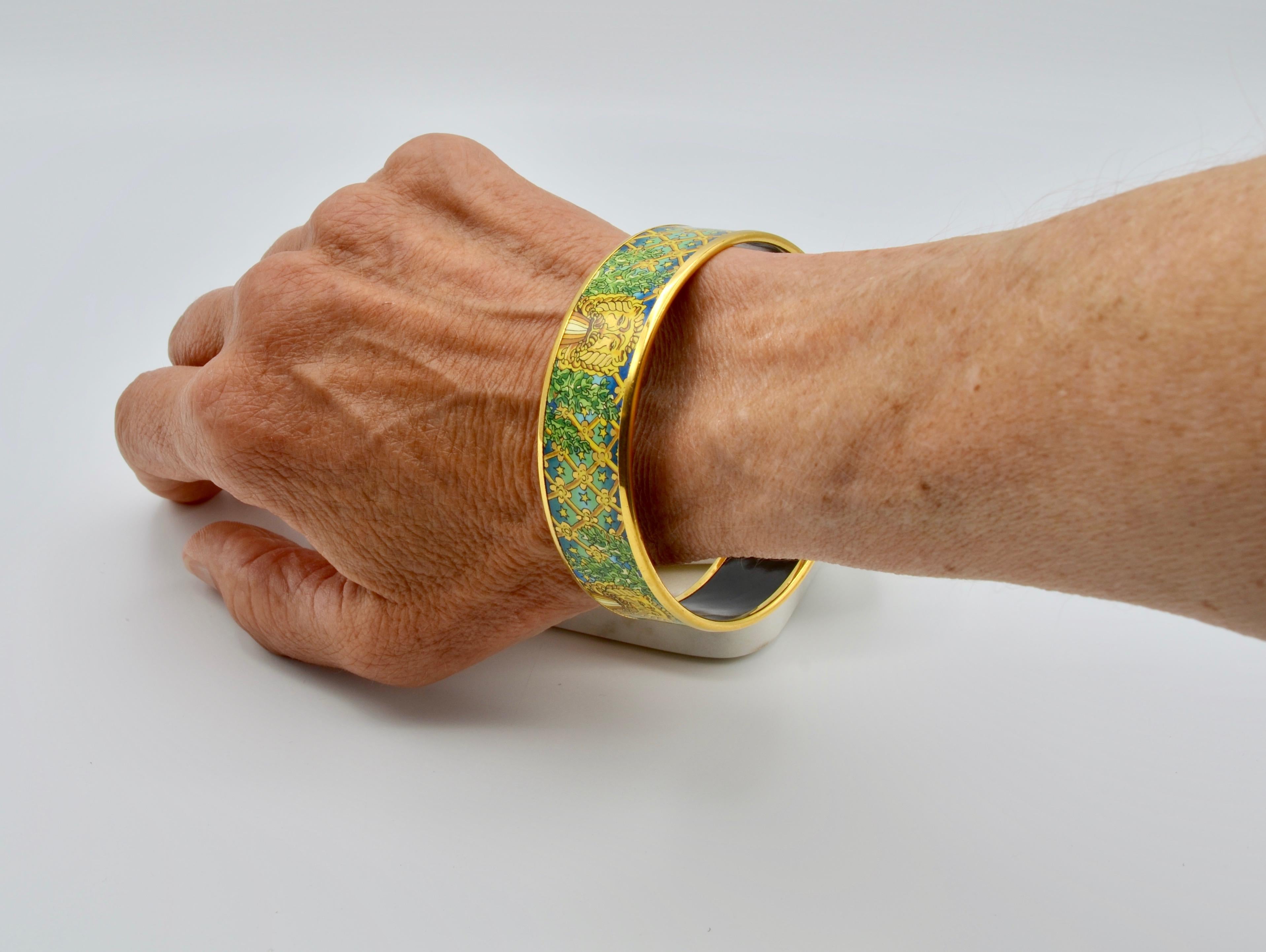 Women's or Men's Hermès Enamel Bangle Bracelet