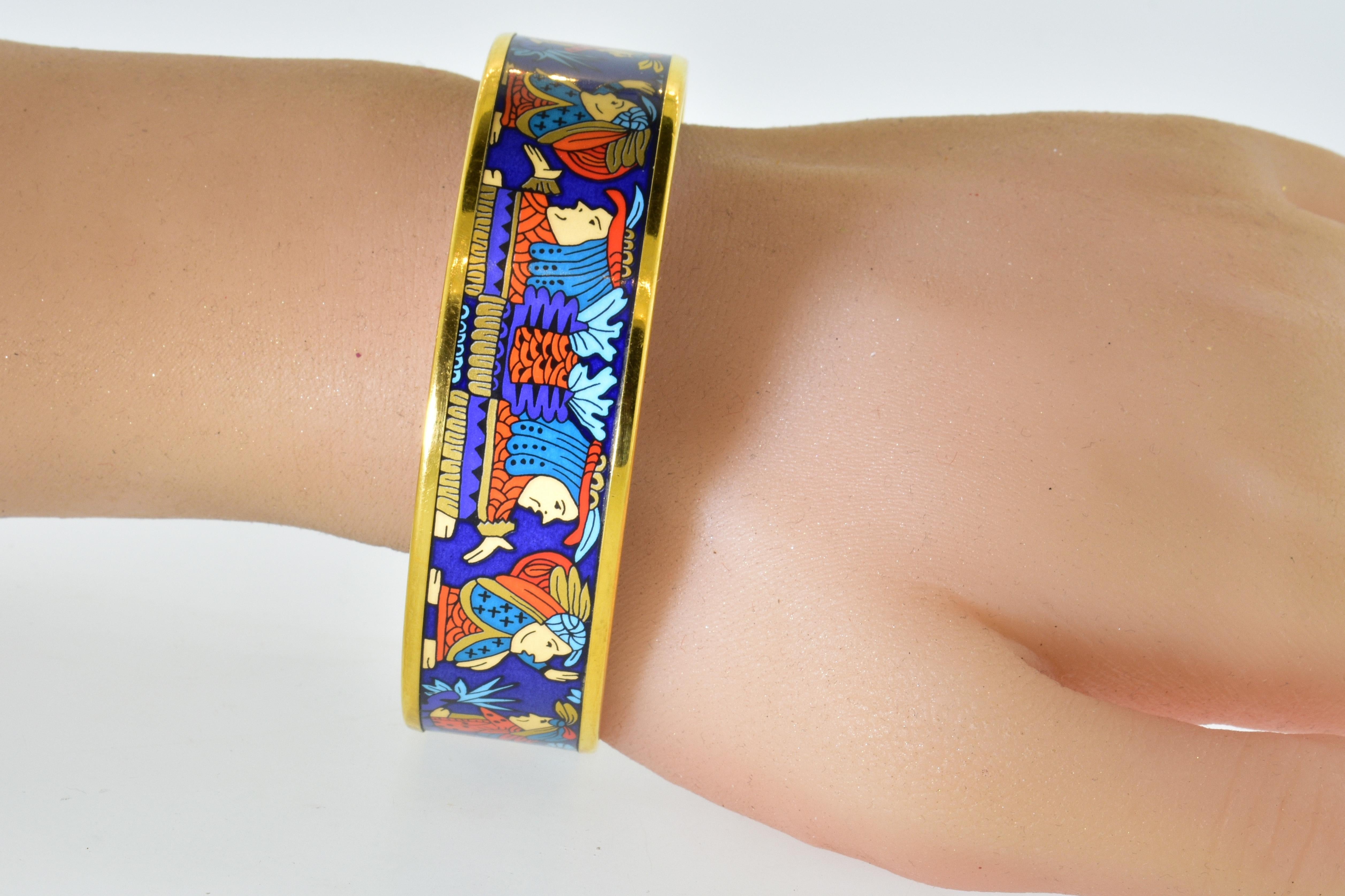 Hermes Enamel Bangle Bracelet In Excellent Condition In Aspen, CO