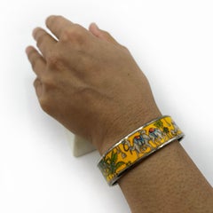 Hermes Enamel Bangle With Camel Motif