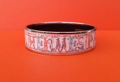 Hermès Enamel Bracelet Animals Alphabet New Palladium Hdw Size 65