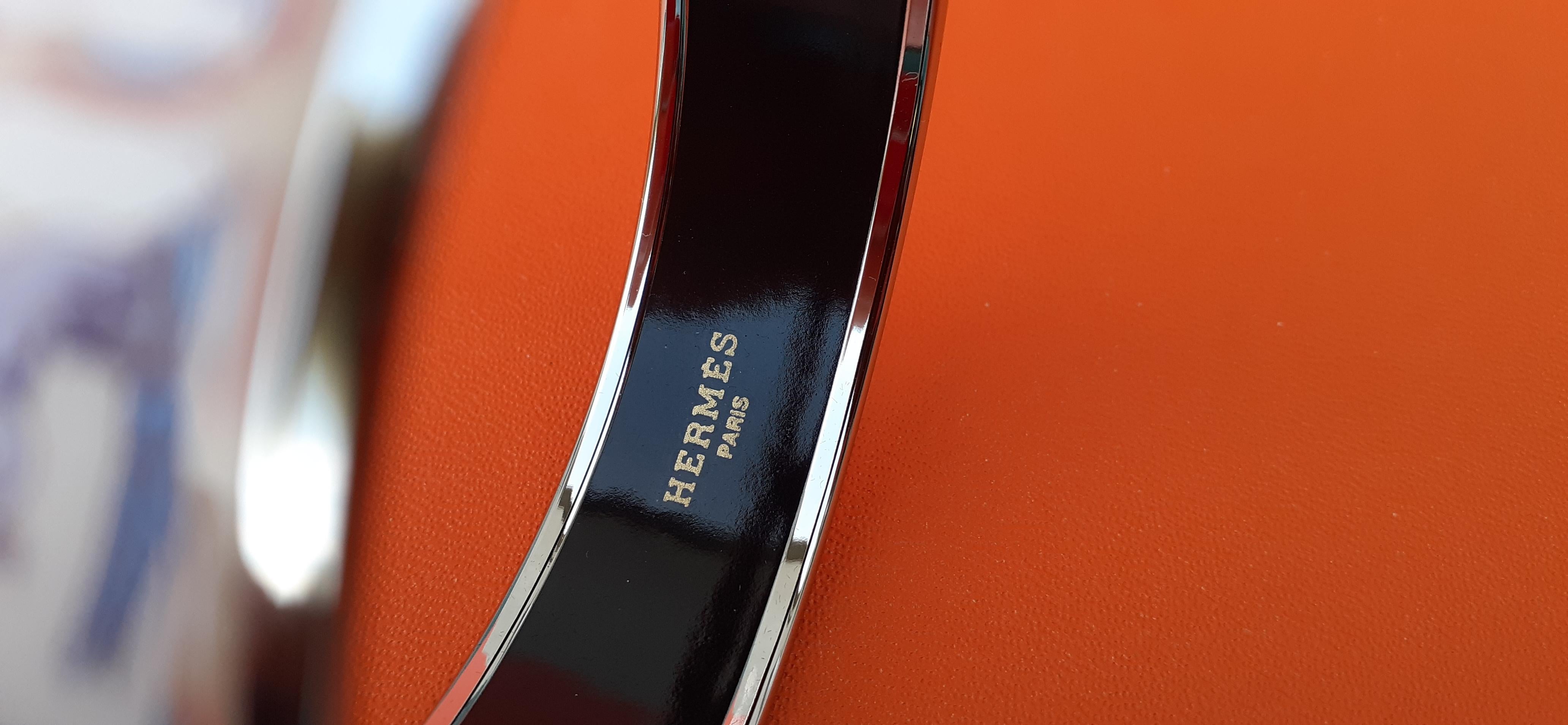 Hermès Bracelet émail Animaux Alphabet New Palladium Hdw Taille 65 en vente 4