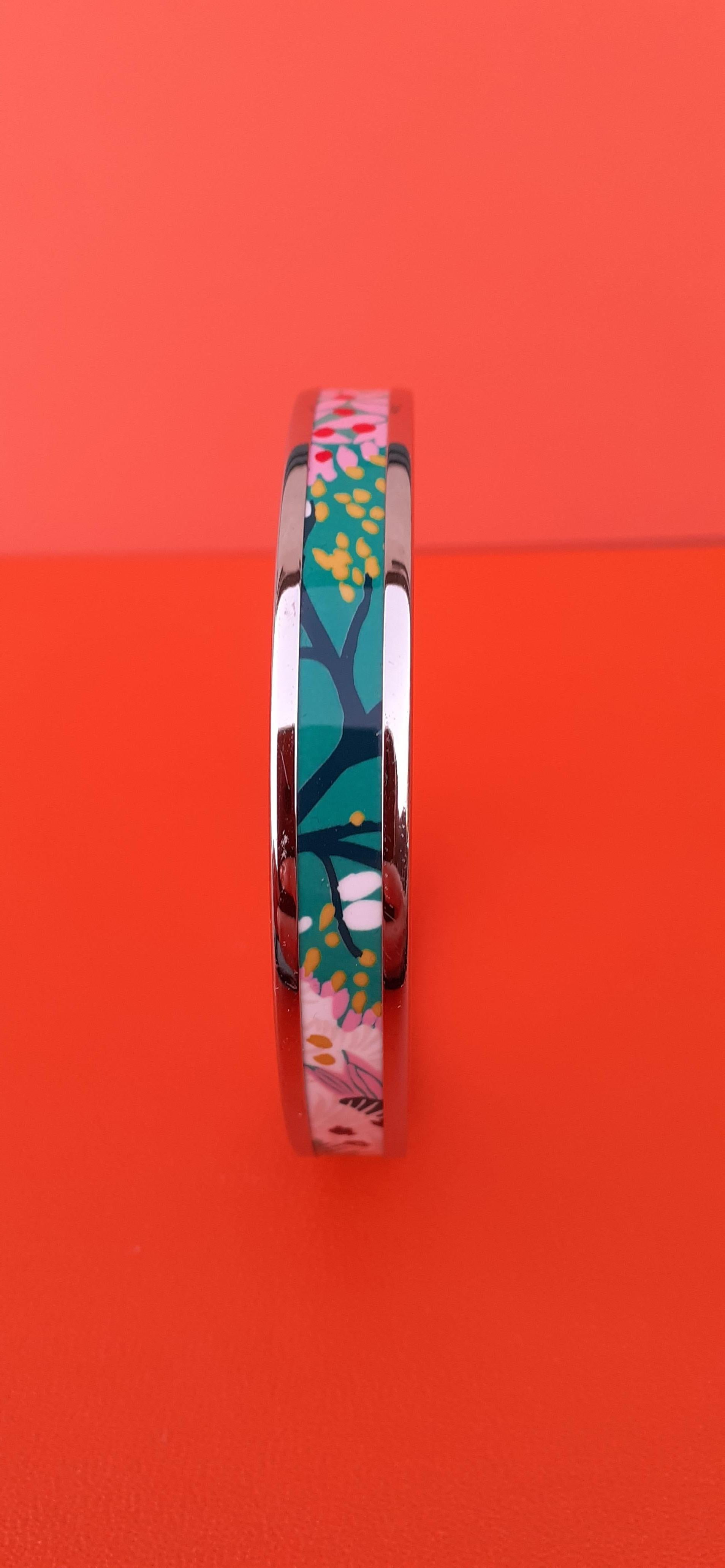 Hermès Enamel Bracelet Dans Un Jardin Anglais Shirley Phw Size 65 GRAIL 1