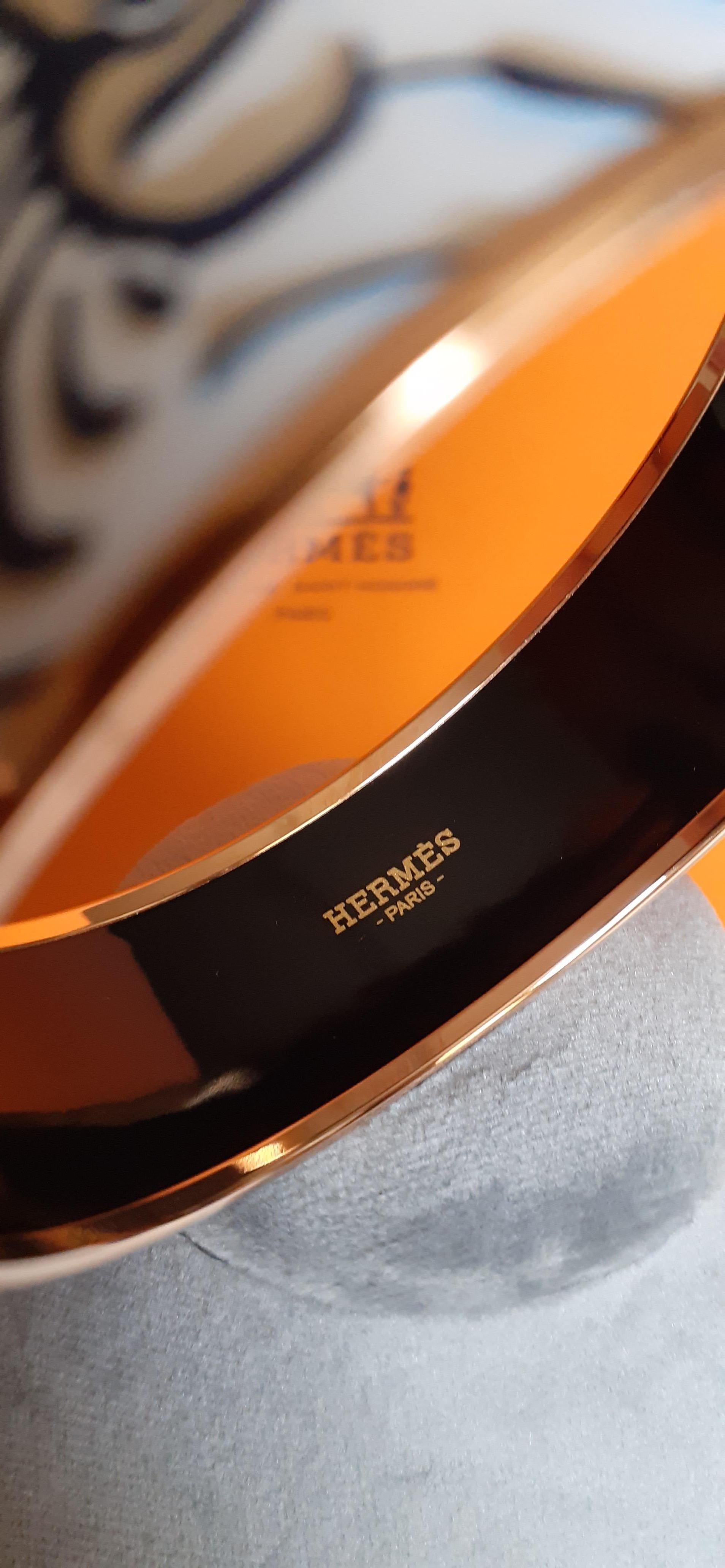 Hermès Emaille-Armband Droles de ZEBRES Lilas Rose Ghw Größe 70 GM im Angebot 6