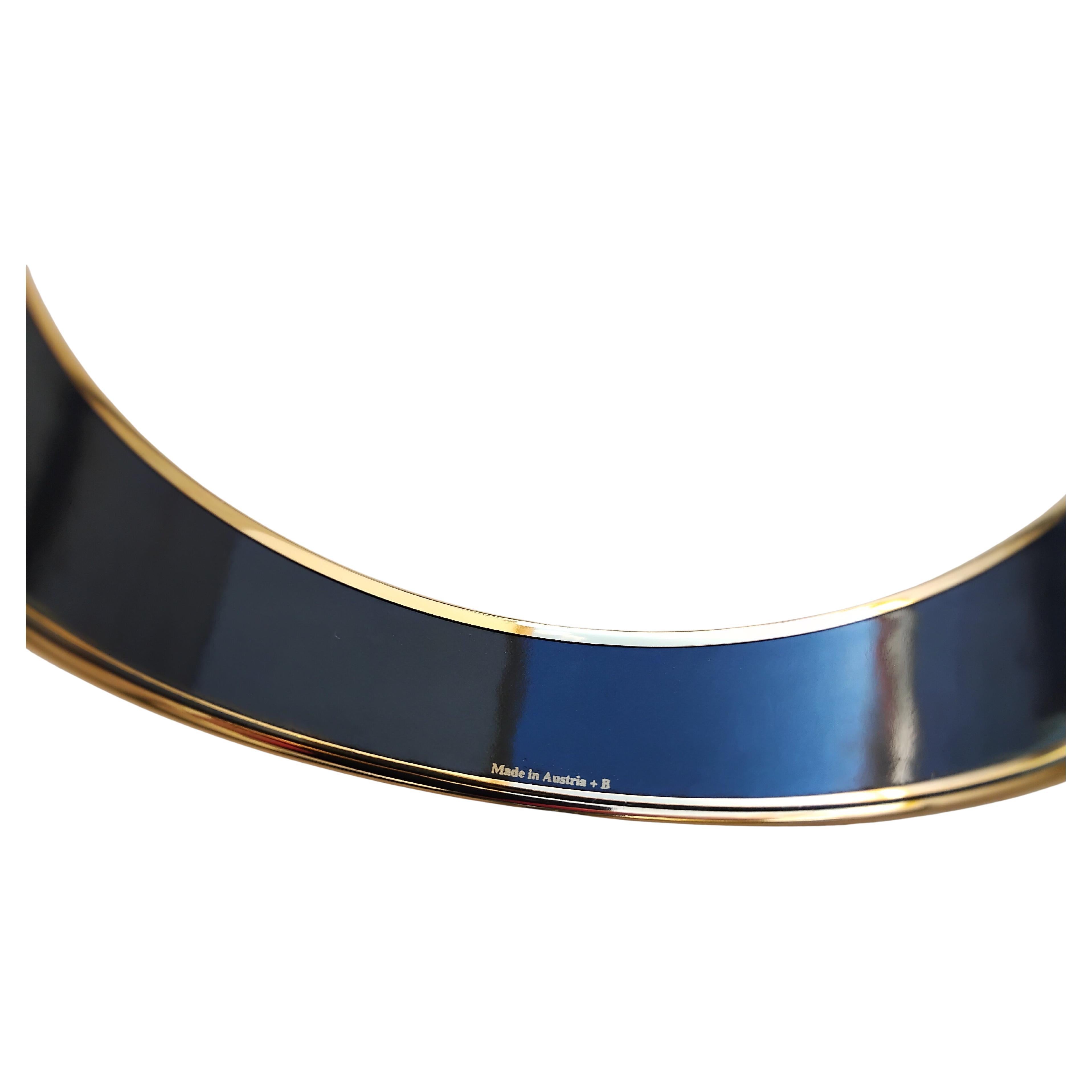 Hermès Bracelet émail feuilles d'automne or Hdw Taille 65 en vente 7