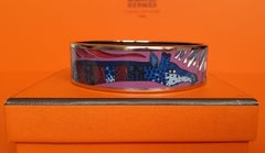 Hermès Enamel Bracelet La Marche du Zambeze Savannah Girrafe Phw Size 65