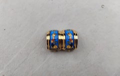 Hermès Enamel Clip-On Earrings Camel in Desert