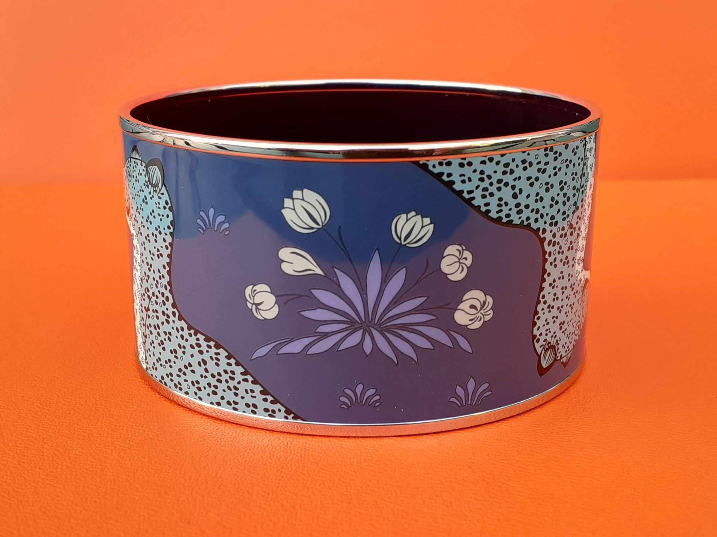 hermes extra wide enamel bracelet