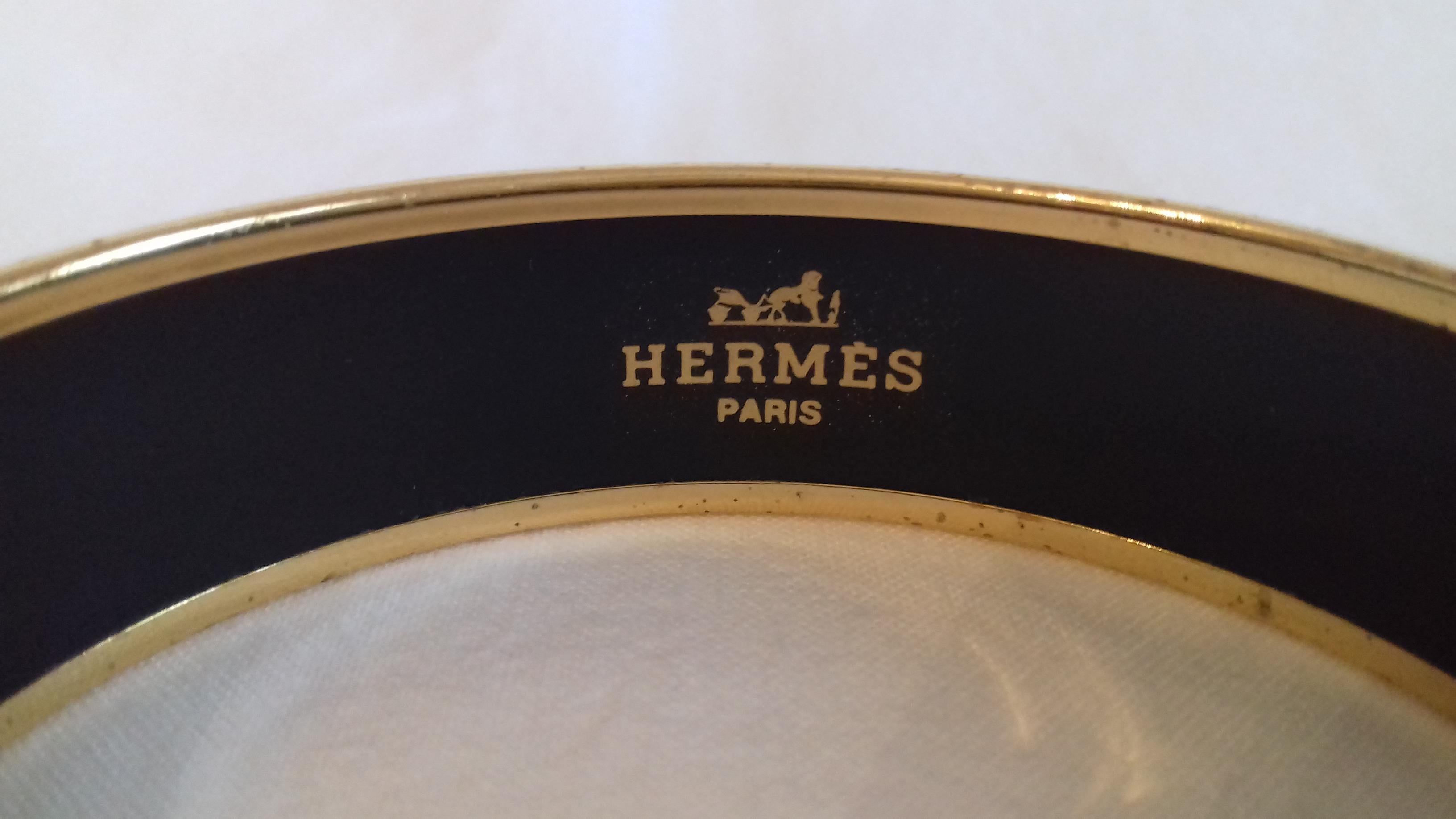 Hermès Enamel Printed Bracelet Zebras Toucans Tropiques Blue Ghw Size 70 RARE 3