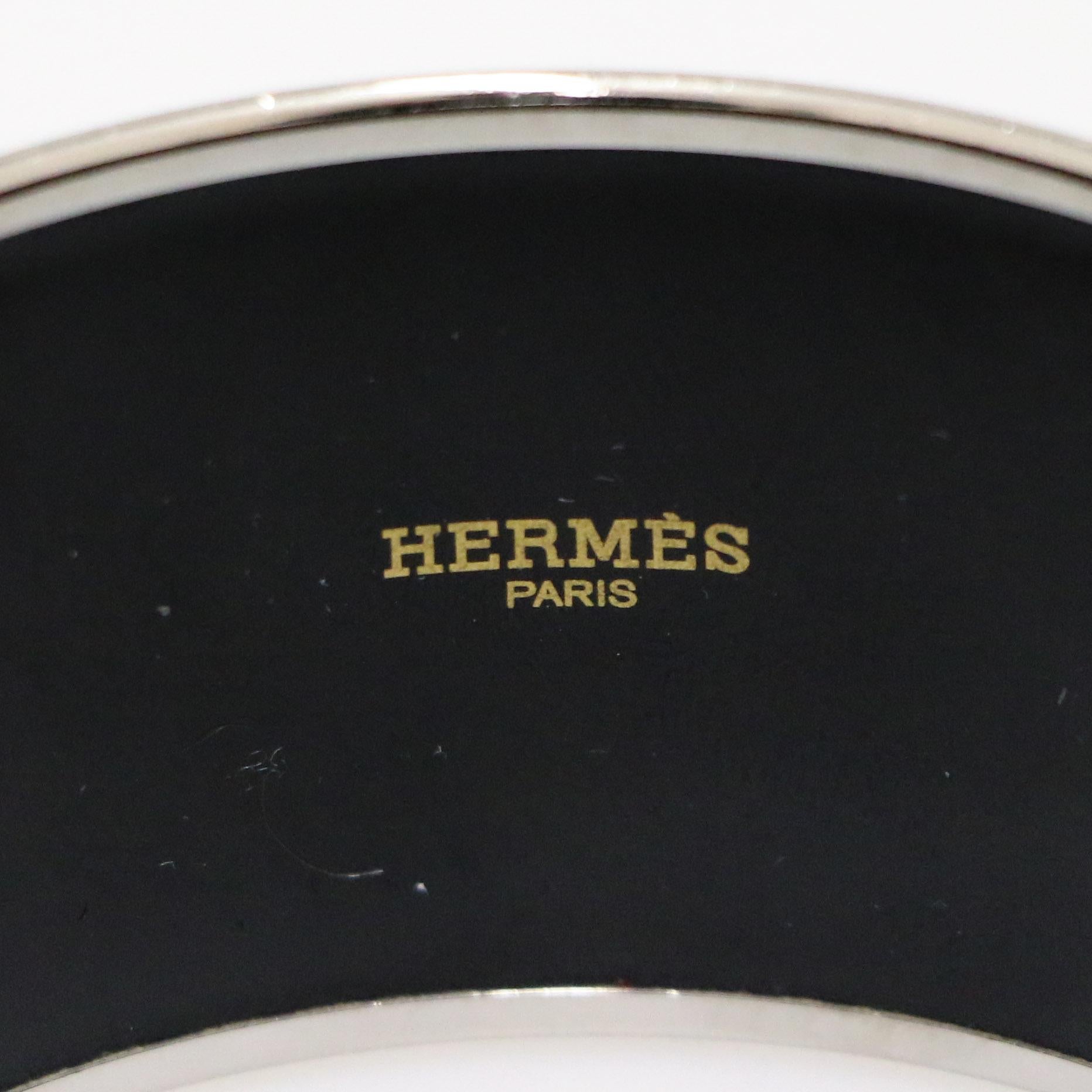 Women's or Men's HERMES Enamelled Bracelet For Sale