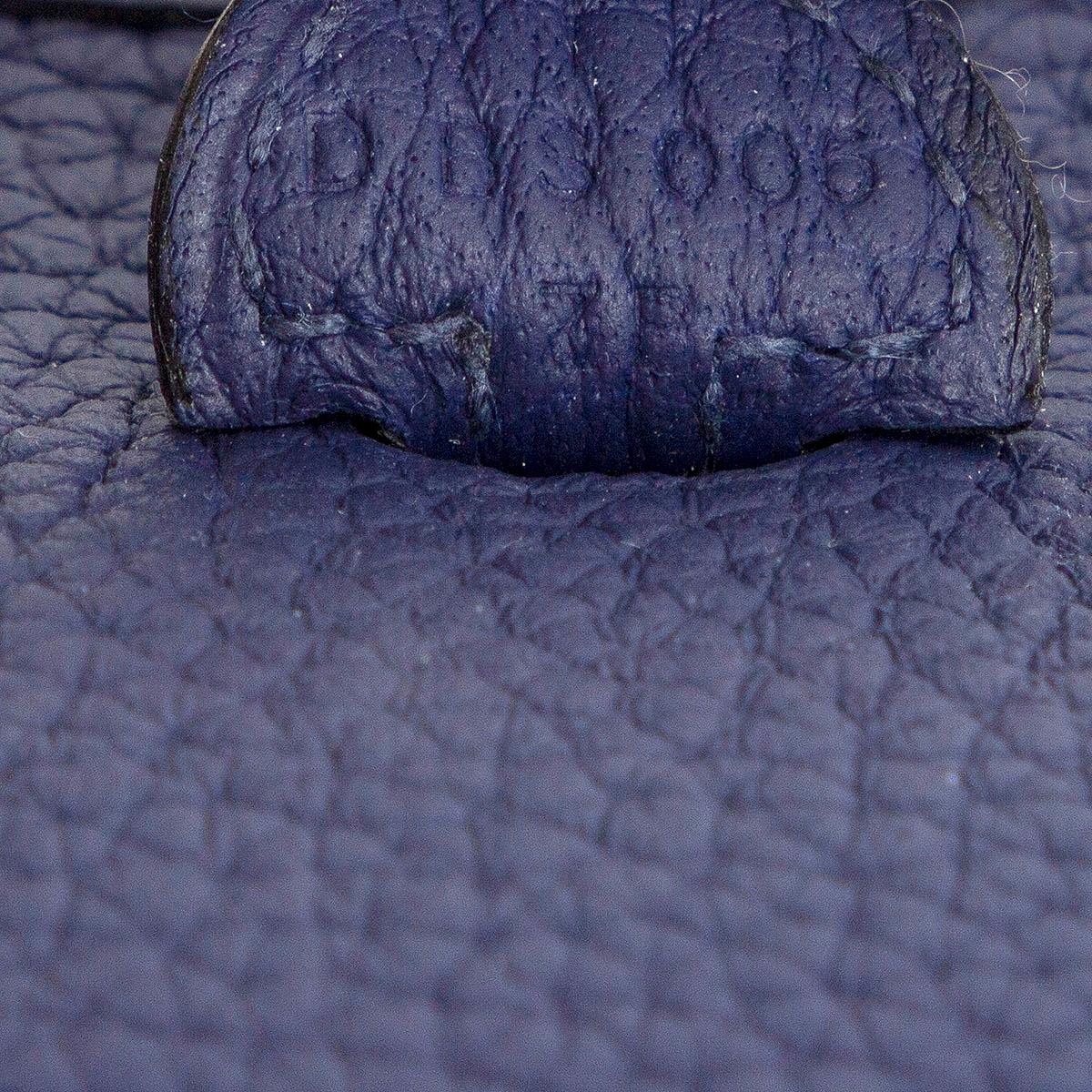 Purple HERMES Encre blue Clemence leather EVELYNE 16 TPM Bag Gold
