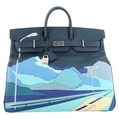 Hermes Endless Road HAC Birkin Bag Togo with Swift and Clemence with Palladium