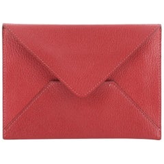 Hermes Envelope Pouch Leather Large