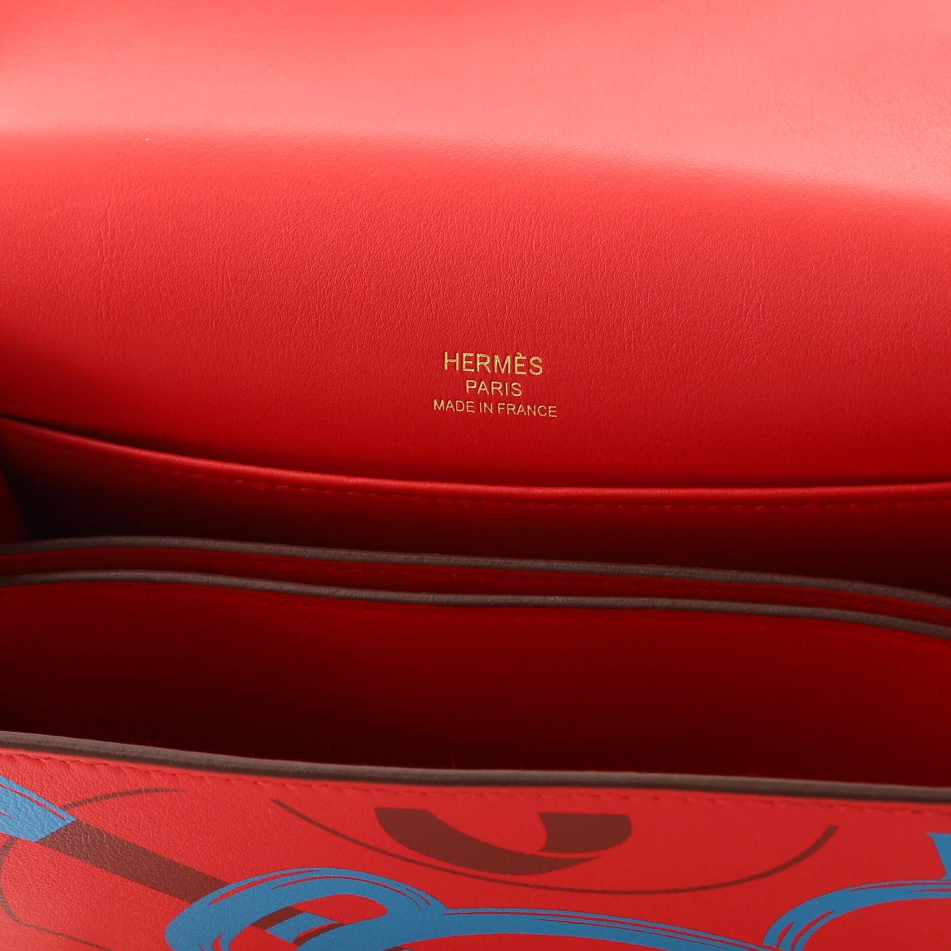 Hermes Eperon d'Or Roulis Bag Printed Swift 18 4