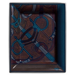 Hermes Eperon d'Or Sellier Wechseltablett Marine Porzellan