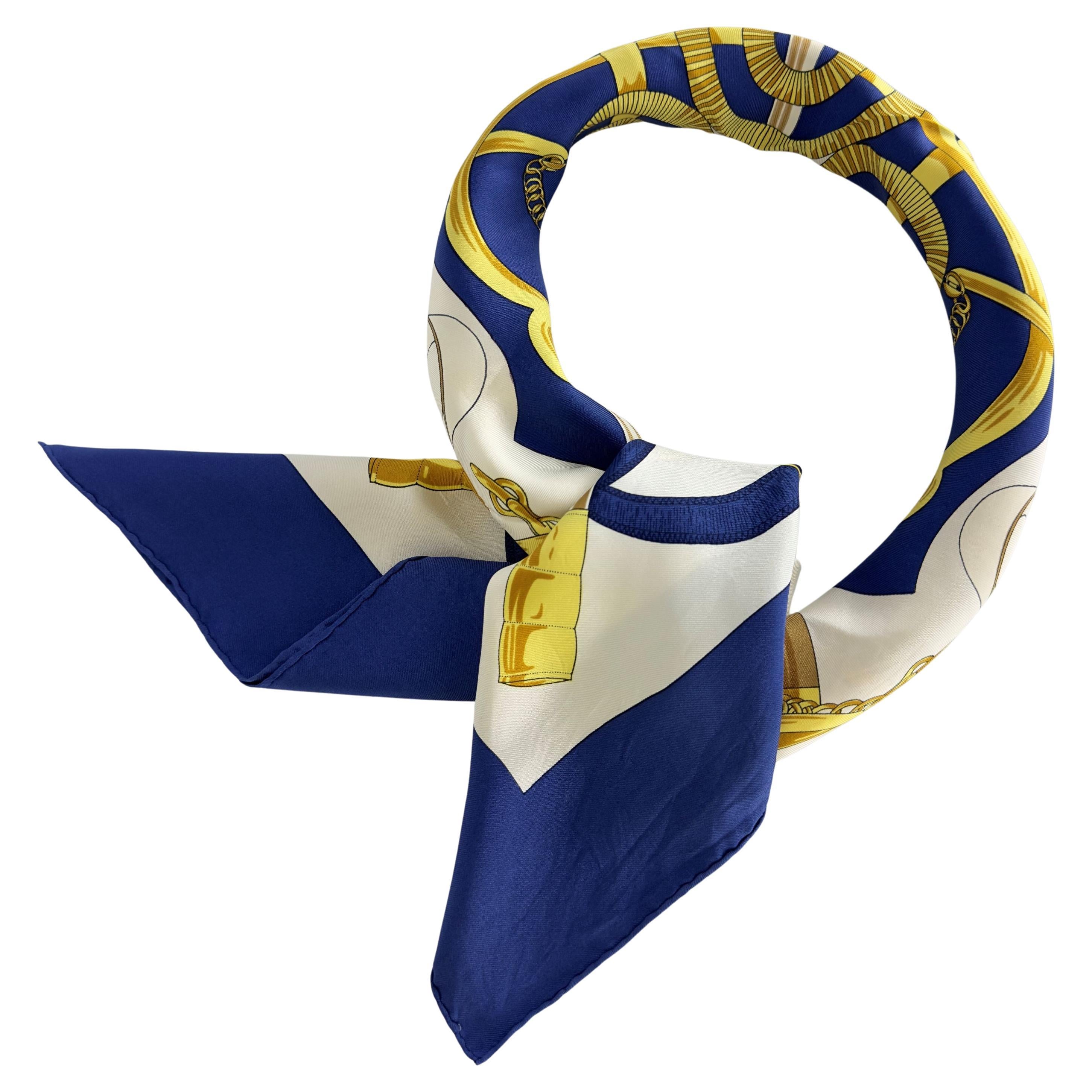 Sciarpa di seta Hermès Eperon d
Or di Henri D
Origny, Circa 1990