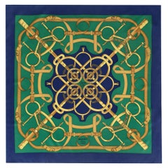 Hermes Eperon D'Or Silk Twill Scarf