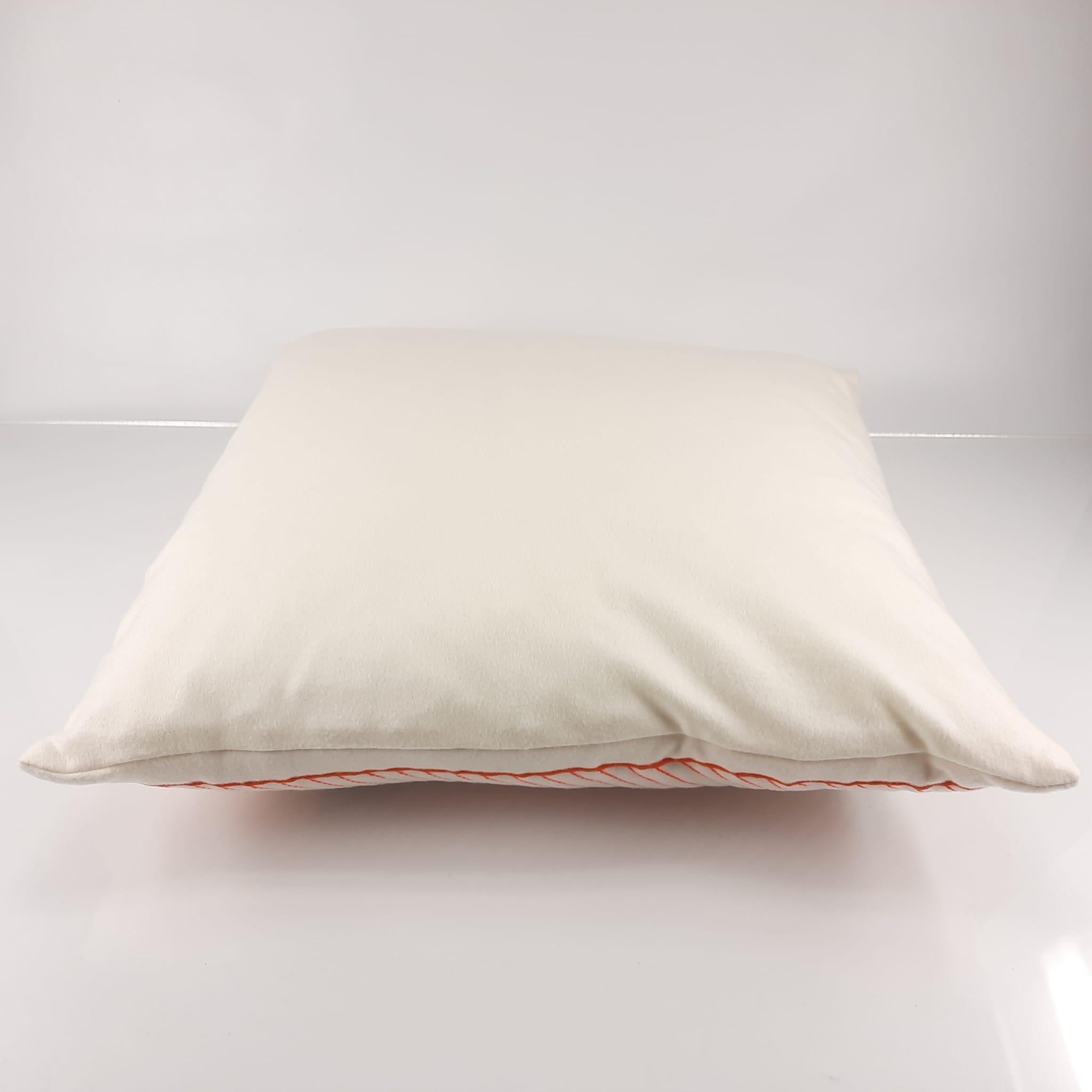 Hermes Epopee Quilted Pillow Blanc Crème Merinos Wool And Cashmere  In New Condition In Nicosia, CY