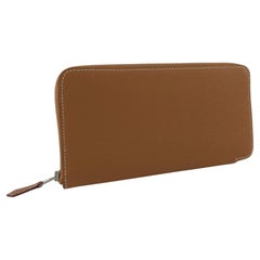 Hermès Epsom and Barenia calfskin Silk'In Classique long wallet