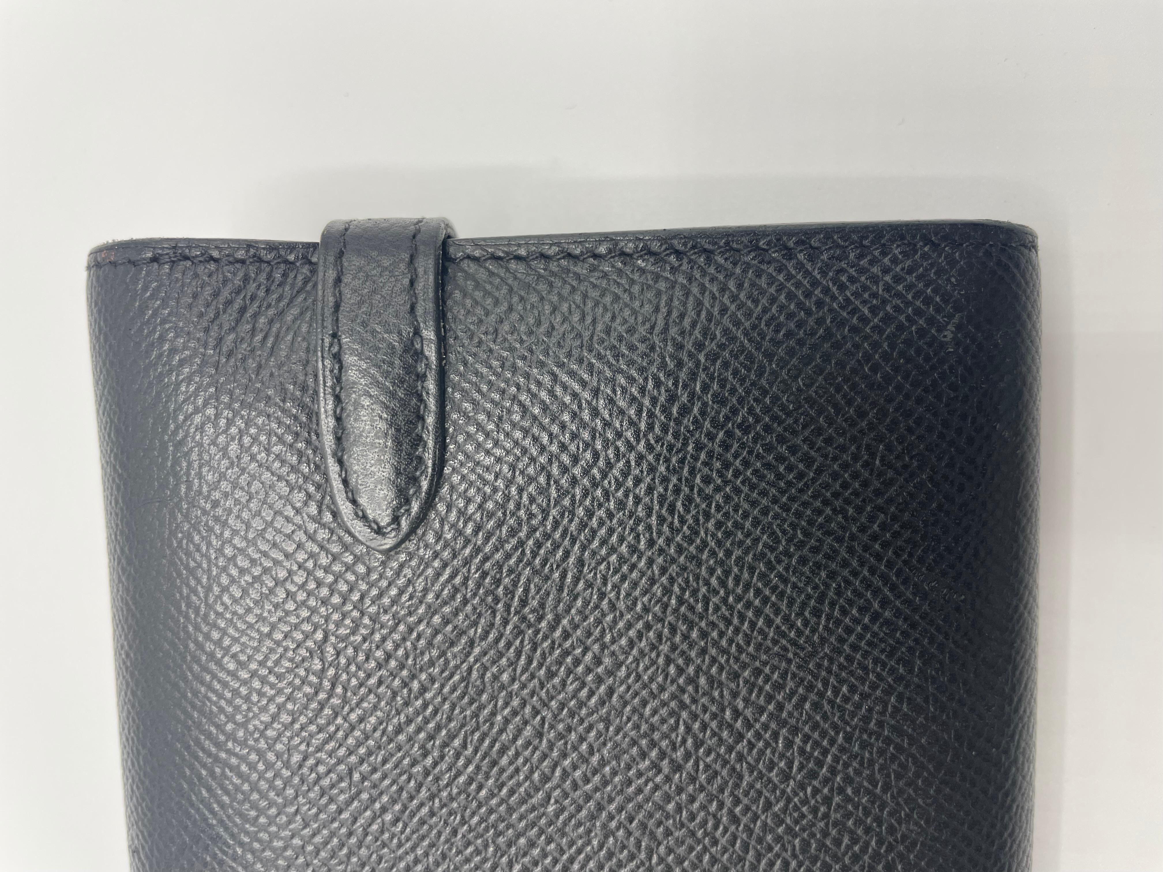 Hermès Epsom Black Kelly Wallet  For Sale 4