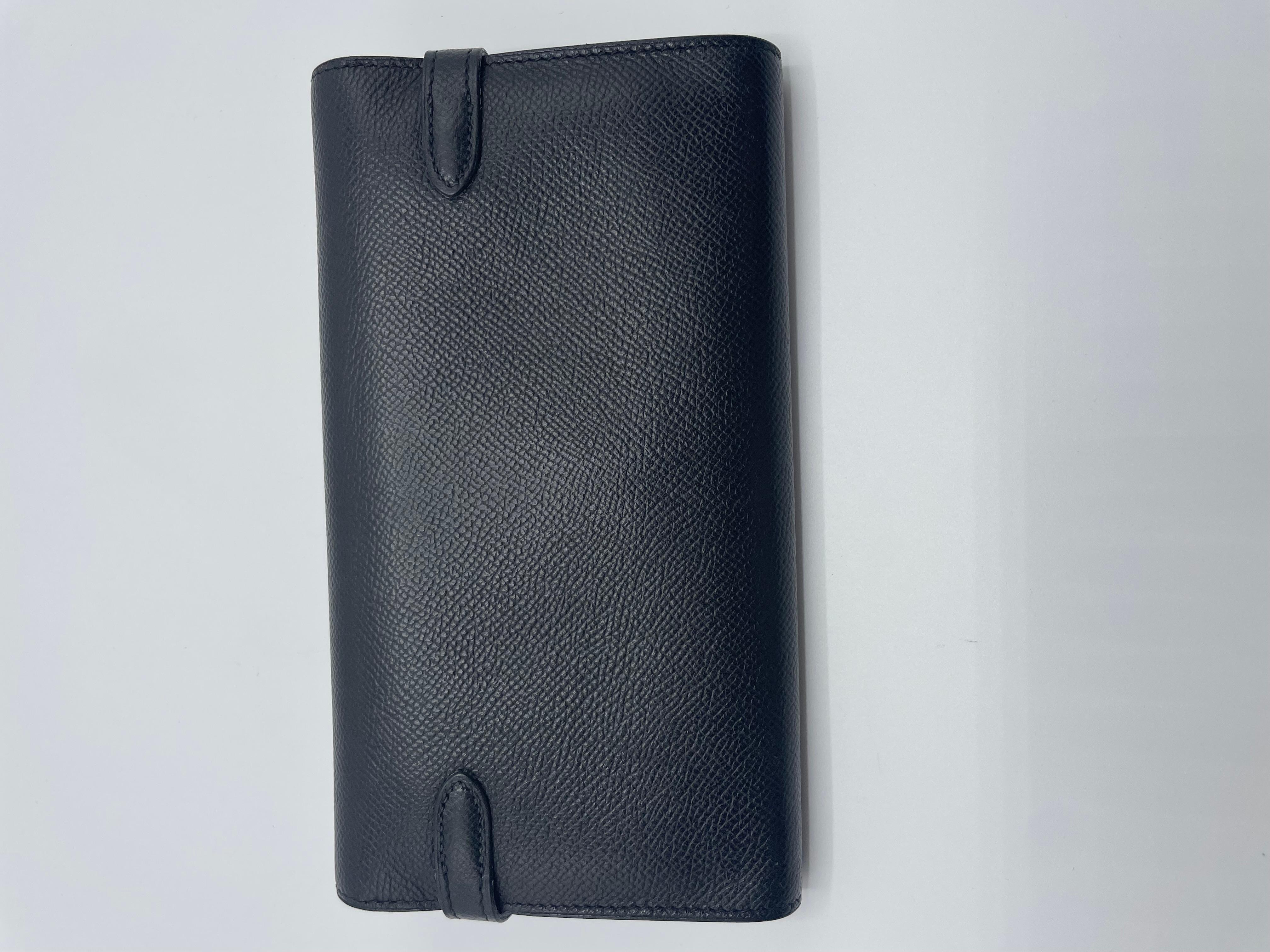 Hermès Epsom Black Kelly Wallet  For Sale 2