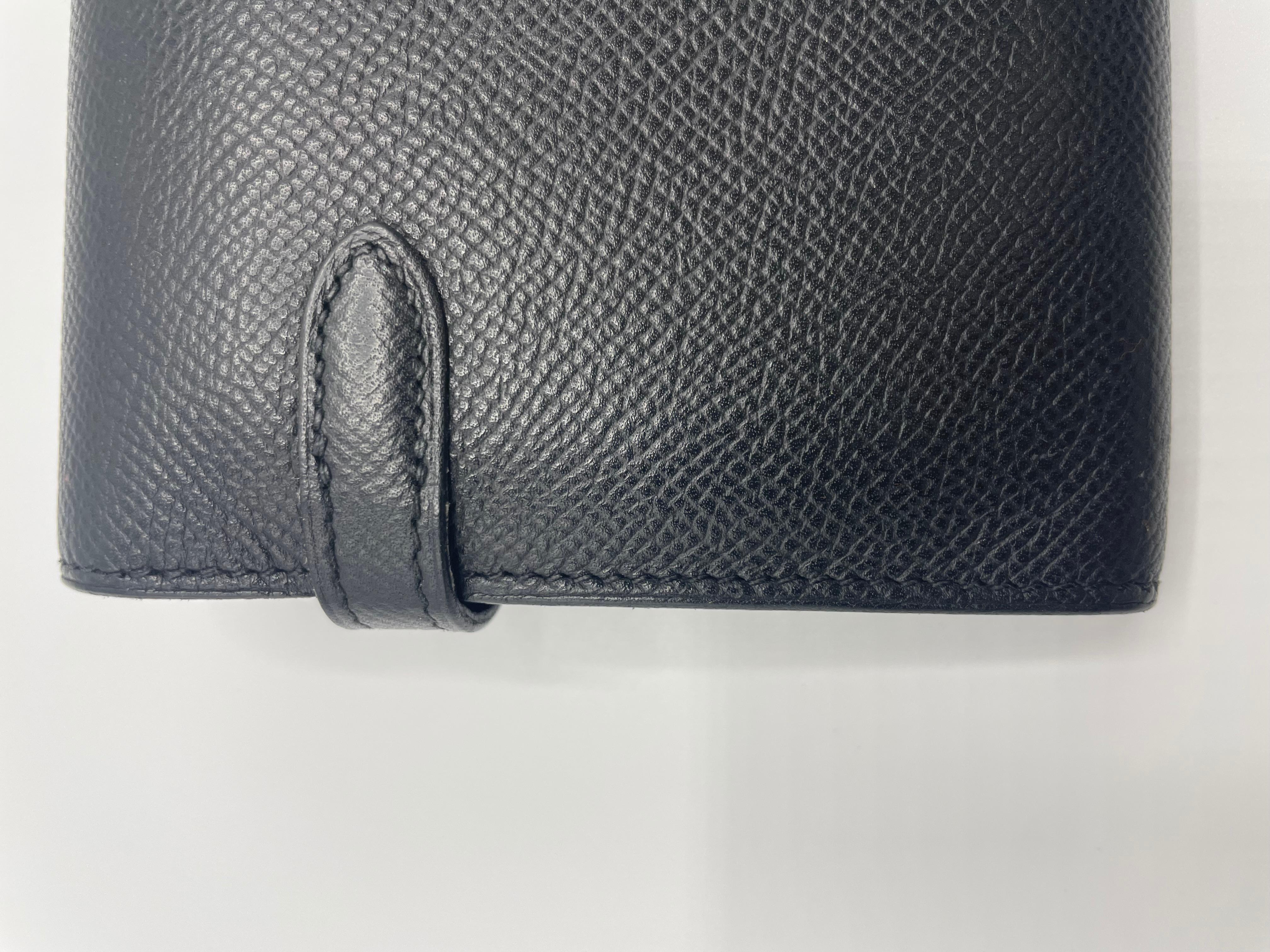 Hermès Epsom Schwarz Kelly Brieftasche  im Angebot 5
